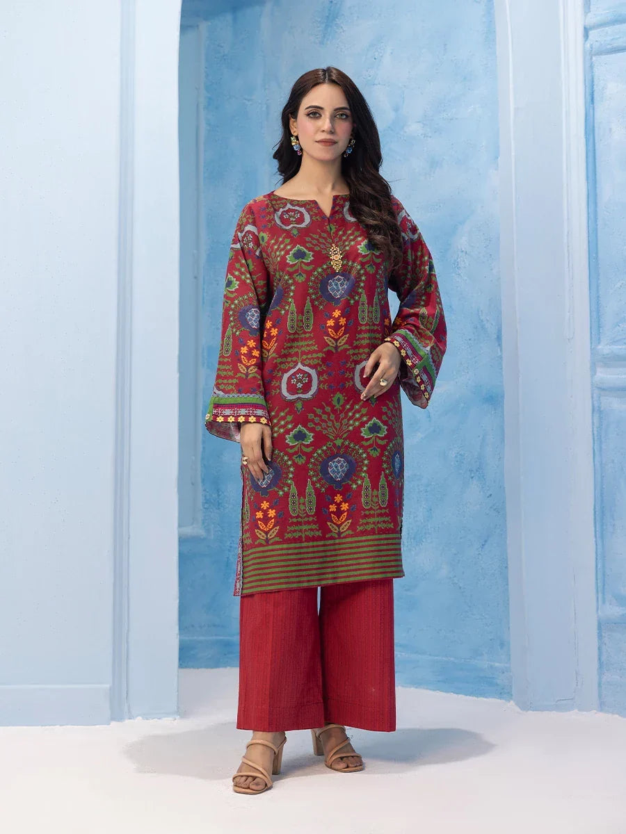 Salitex Women Printed Khaddar 2 Piece Suit WRS2BA24AL134 - Winter Collection