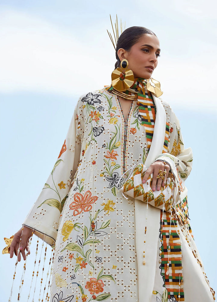 Kashmee Legacy by Elan Unstitched Embroidered Lawn 3 Piece Suit EL26ULKL Sonamarg EL26-09A - Festive Collection