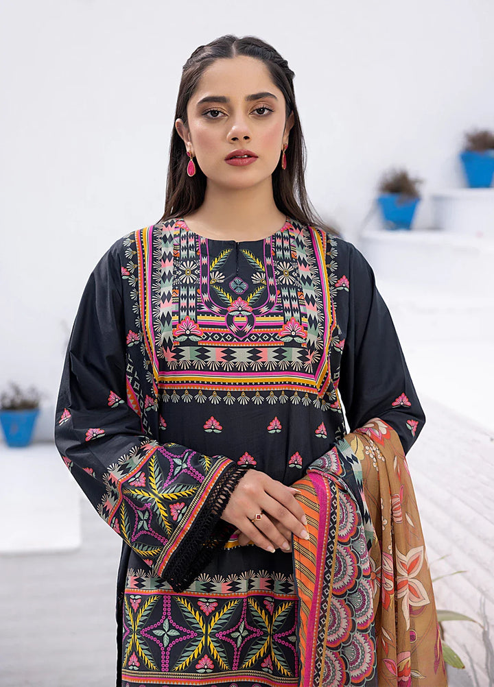 Salitex Women Printed Cambric 3 Piece Suit WRS3BA24AL117 - Winter Collection