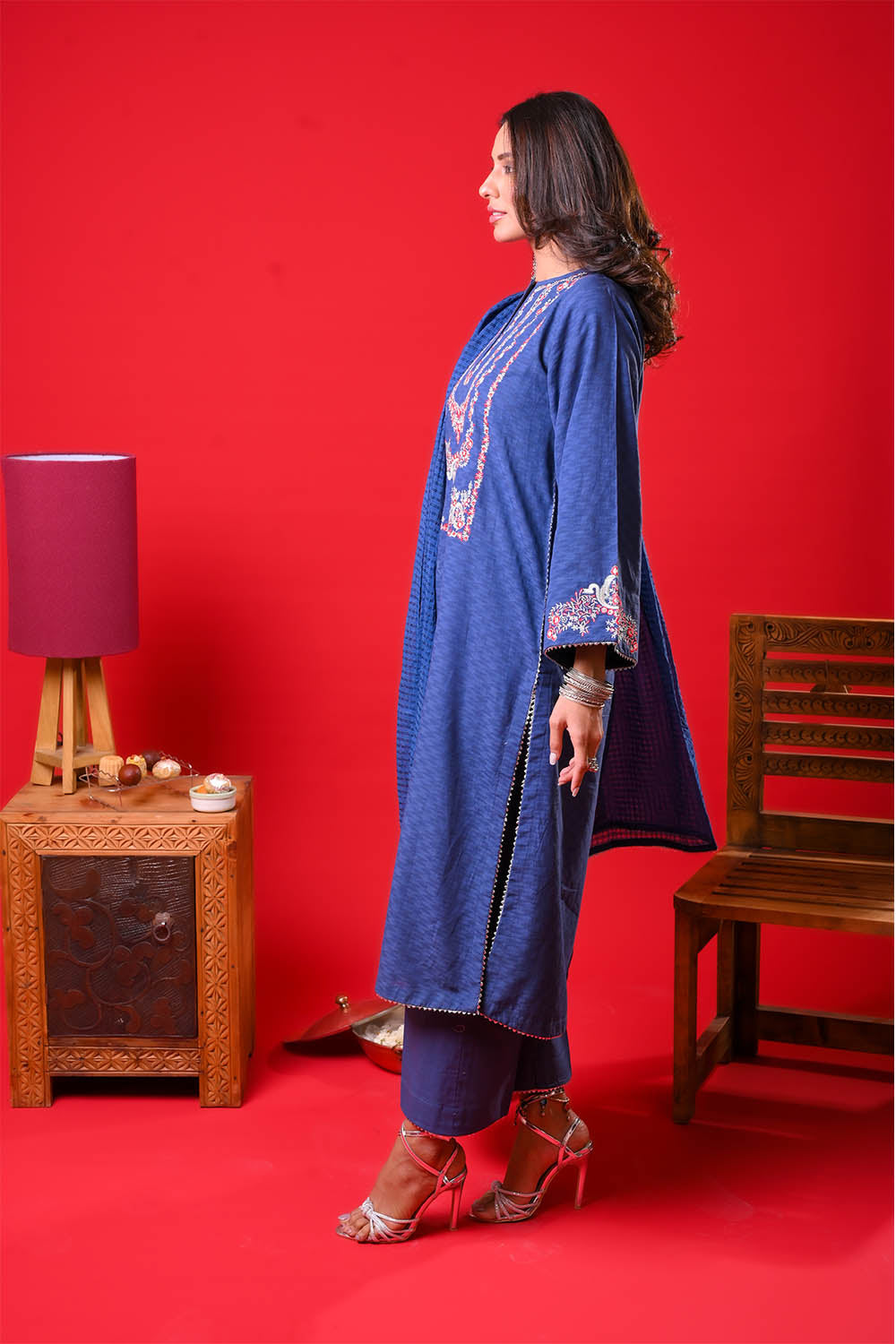 Senorita Women RTW Embroidered Dobby Cotton 3 Piece Suit LBD-03376 Eid Collection