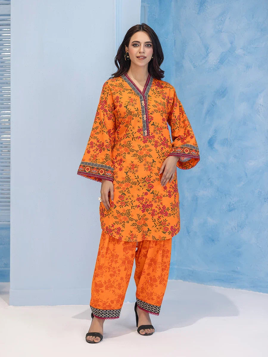 Salitex Women Printed Khaddar 1 Piece Shirt WRS2BA24AL136-A - Winter Collection