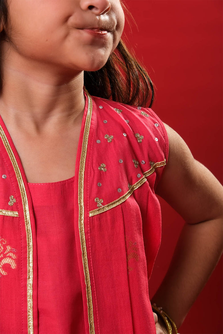 Senorita Girls RTW Embroidered Cotton 3 Piece Suit KBD-03327 Eid Collection