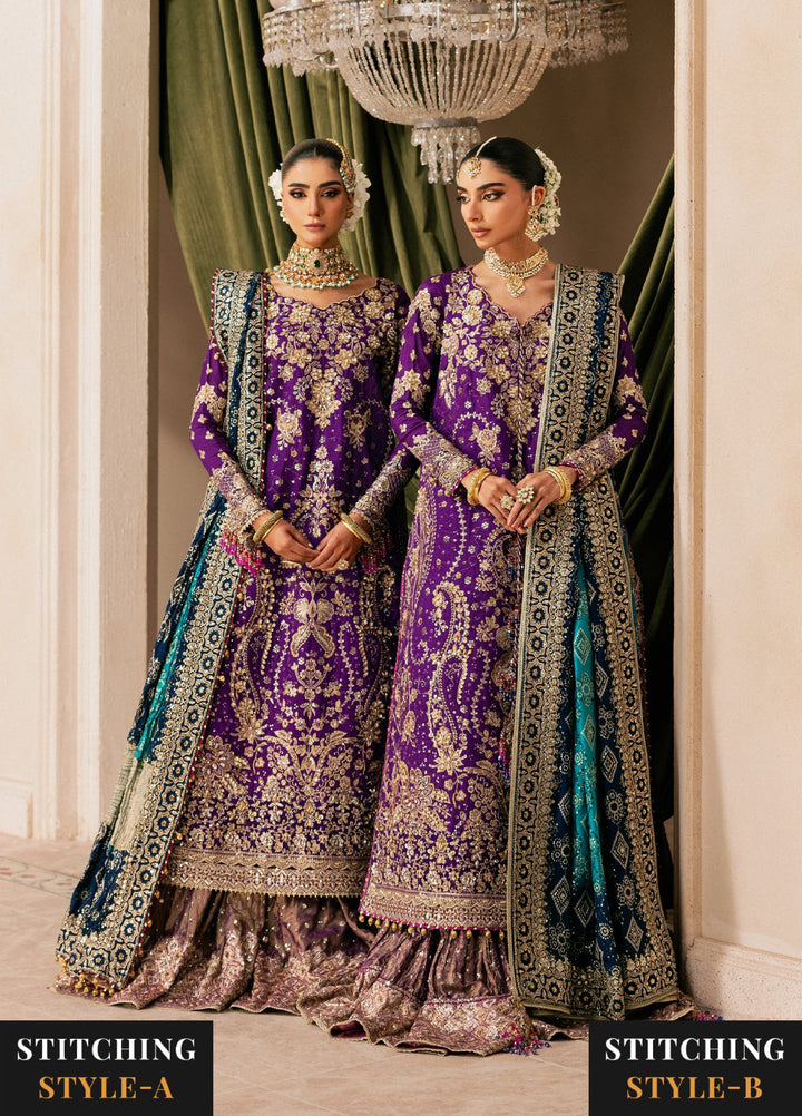 AIK Atelier Unstitched Embroidered Medium Silk 3 Piece Suit AIK26UAW D-01 - Wedding Collection