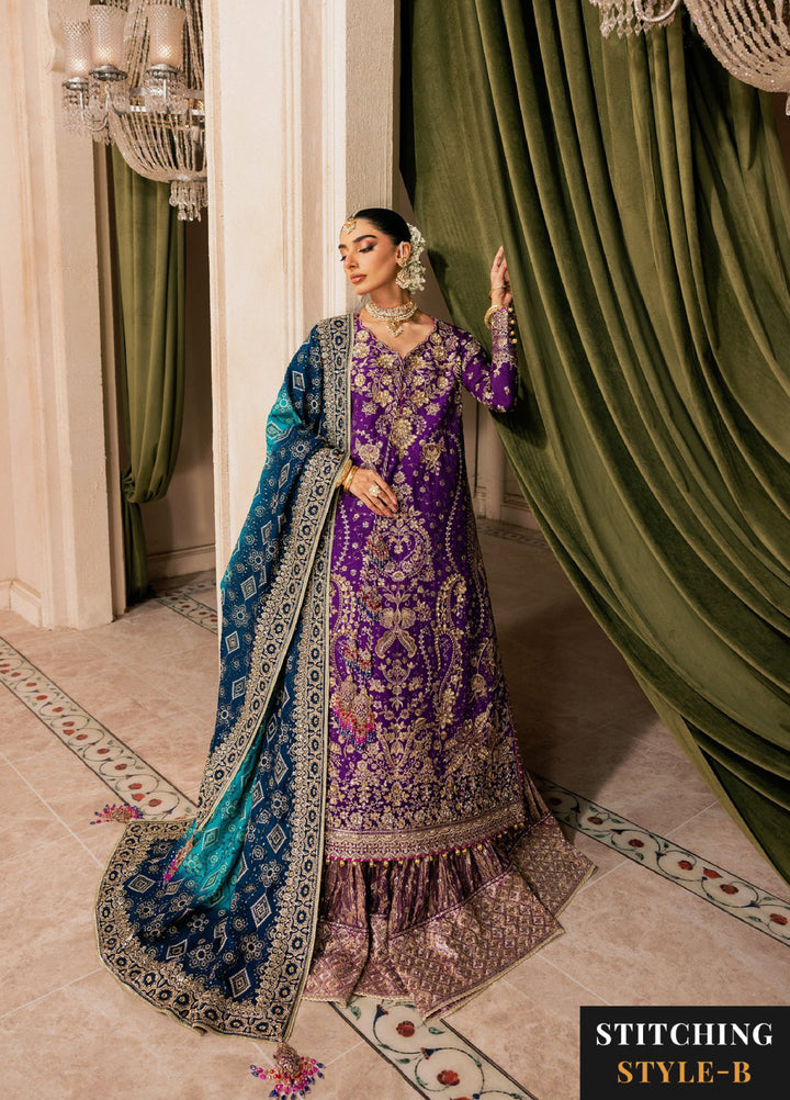 AIK Atelier Unstitched Embroidered Medium Silk 3 Piece Suit AIK26UAW D-01 - Wedding Collection