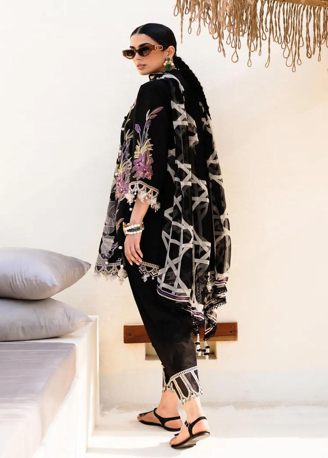 Muzlin By Sana Safinaz Embroidered Lawn Suits Unstitched 3 Piece SS23MZ 20B - Summer Collection