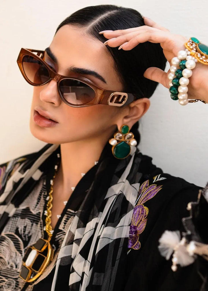 Muzlin By Sana Safinaz Embroidered Lawn Suits Unstitched 3 Piece SS23MZ 20B - Summer Collection