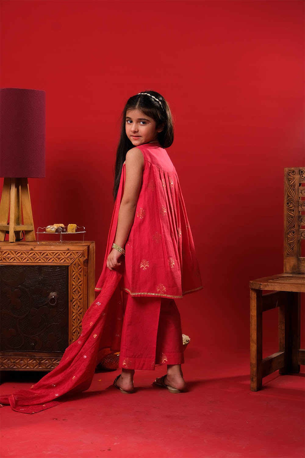 Senorita Girls RTW Embroidered Cotton 3 Piece Suit KBD-03327 Eid Collection