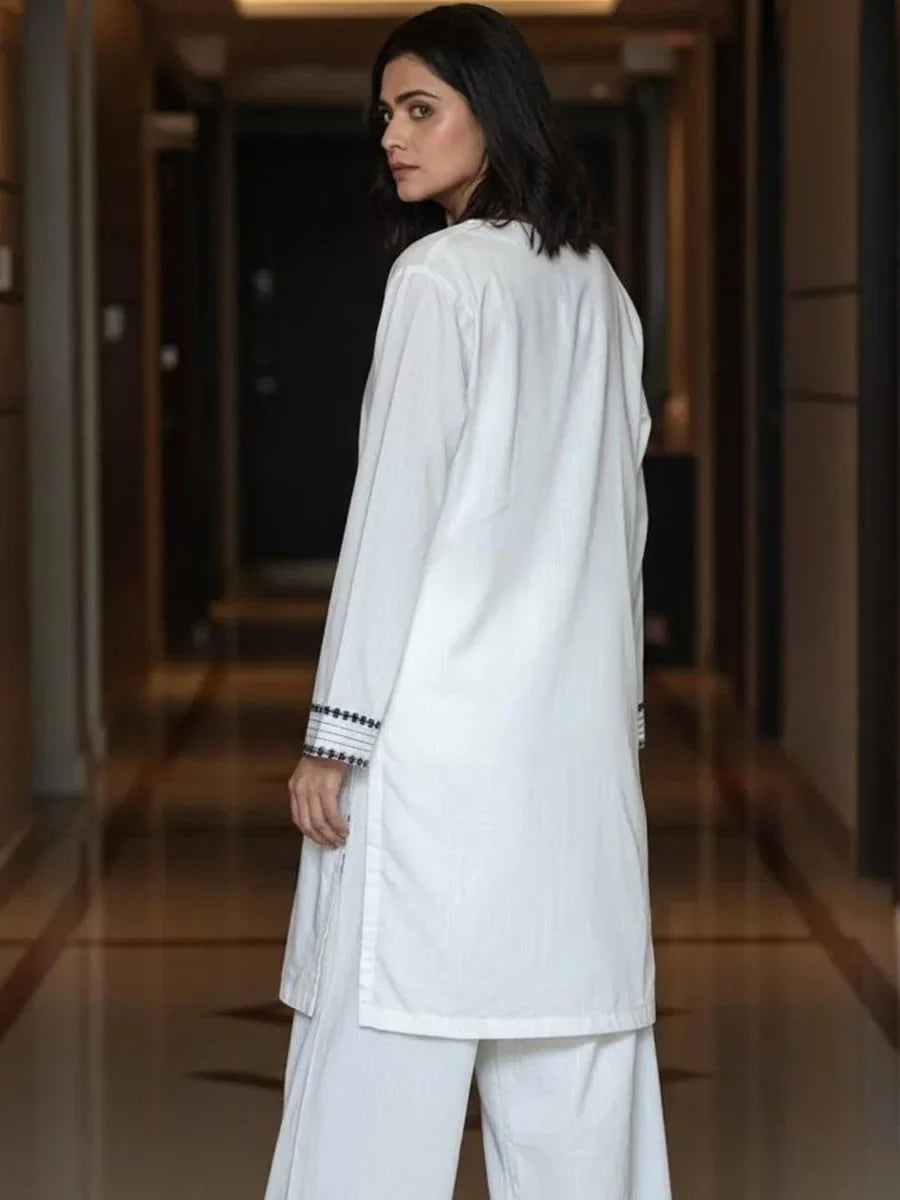 Salitex Women Embroidered Cross Hatch 2 Piece Suit SPW6BSE143 - Winter Collection