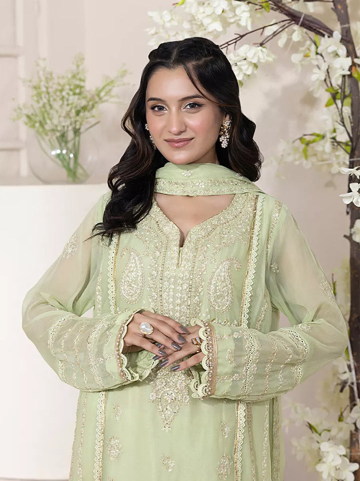 Salitex Women Embroidered Chiffon 3 Piece Suit SPL3PEF059 - Summer Collection