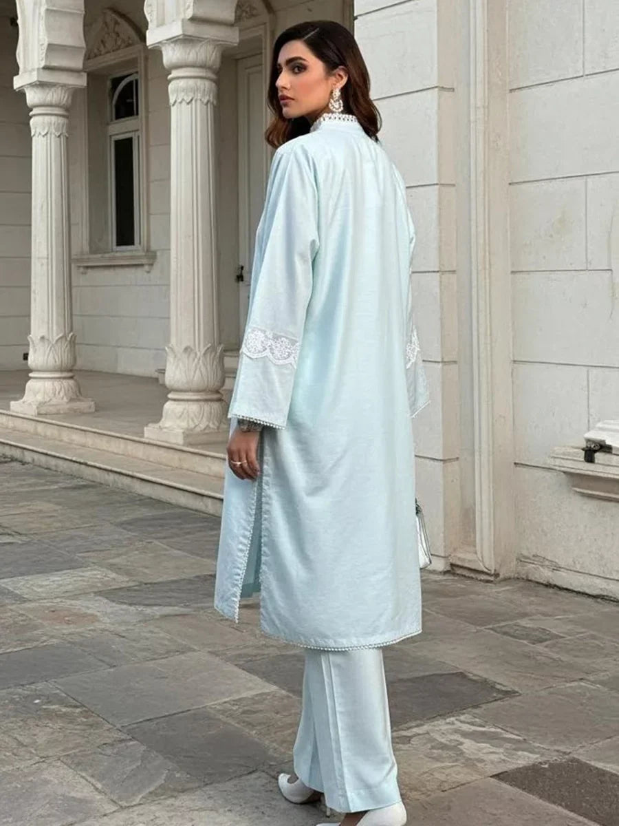 Salitex Women Solids Yarn Dyed 2 Piece Suit SPW6BS127 - Winter Collection