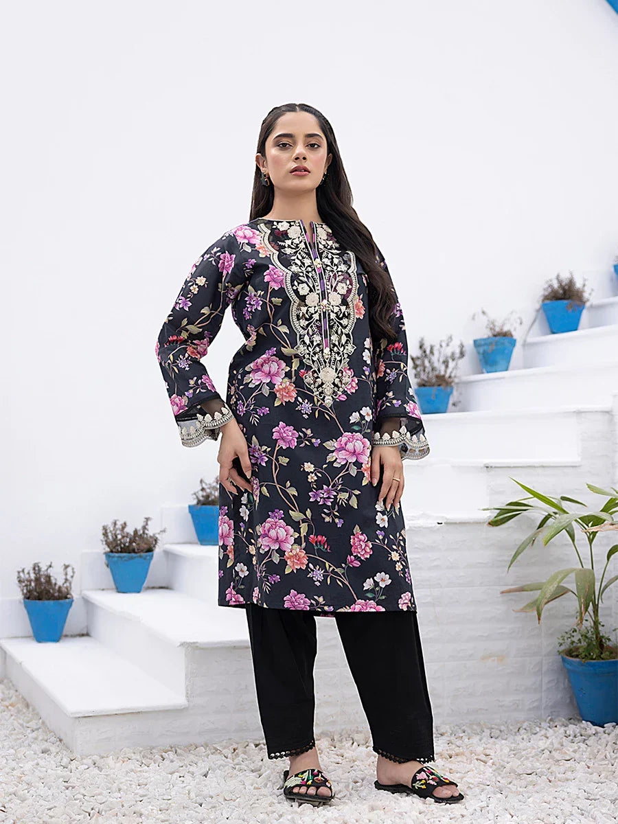 Salitex Women Printed Cambric 1 Piece Shirt SPL1PEE006 - Summer Collection