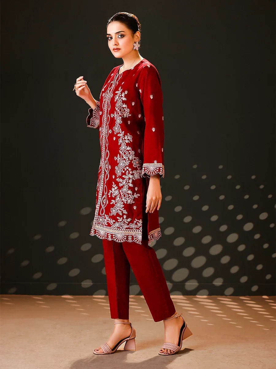 Salitex Women Embroidered Cambric 2 Piece Suit WRS3BA24AL32 - Summer Collection