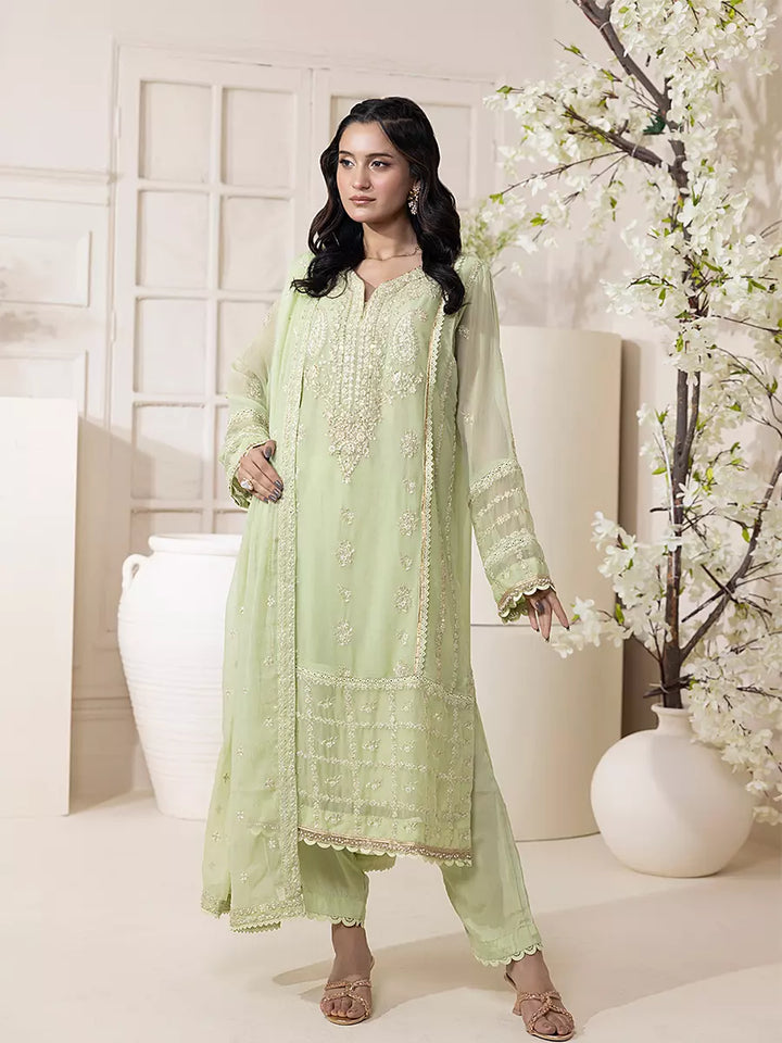 Salitex Women Embroidered Chiffon 3 Piece Suit SPL3PEF059 - Summer Collection