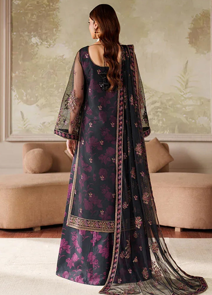 Zarif Embroidered Net Suits Unstitched 3 Piece ZR25UF ZRF-ZPE-05 Ashaal - Formals Collection