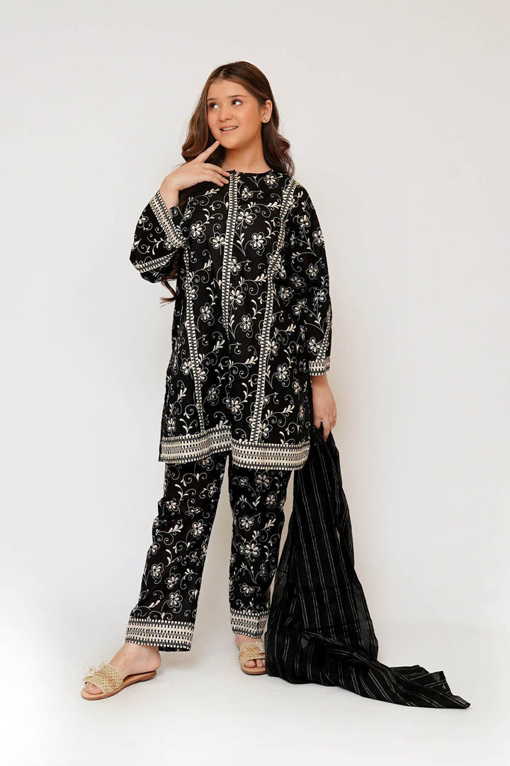 Senorita Girls RTW Printed Lawn Cotton 3 Piece Suit GAD-03462 Eid Collection