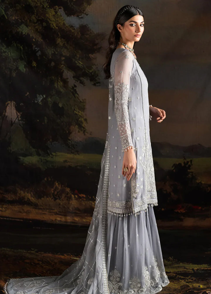 Rouge by Zarif Embroidered Chiffon Suits Unstitched 3 Piece ZR25UF ZRW 03 Adeline - Wedding Collection