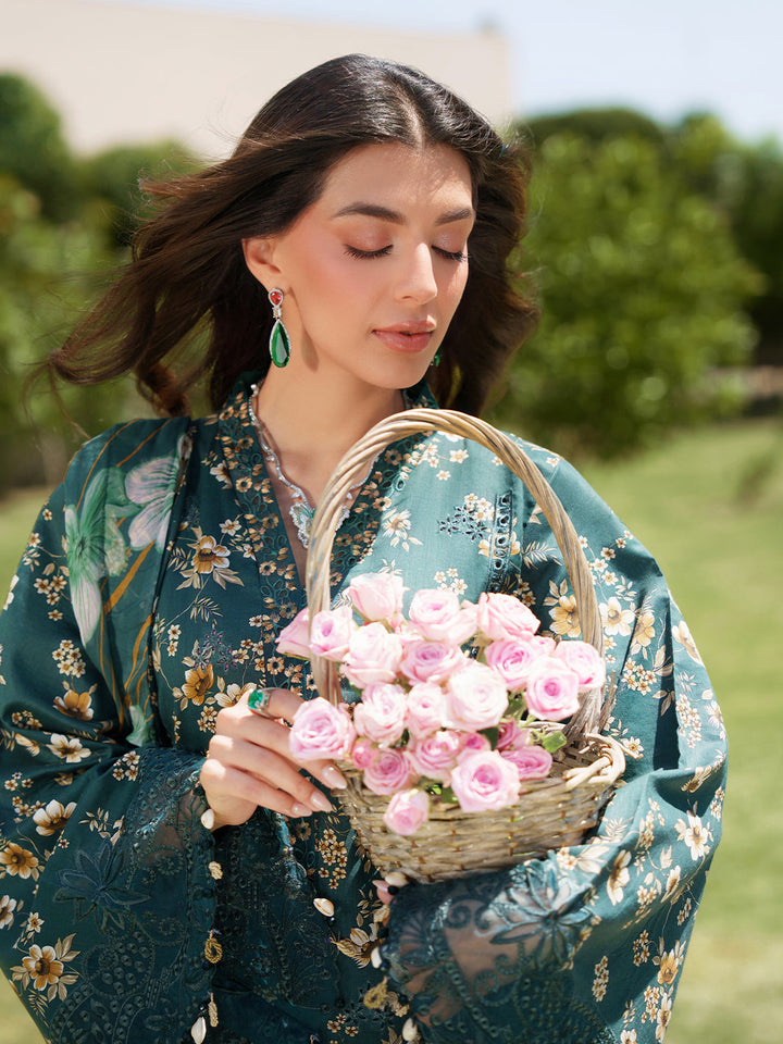 Sunset Muse by Izel Unstitched Embroidered Lawn 3 Piece Suit Solin - Eid Collection