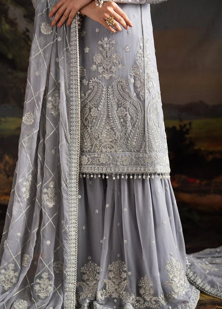 Rouge by Zarif Embroidered Chiffon Suits Unstitched 3 Piece ZR25UF ZRW 03 Adeline - Wedding Collection