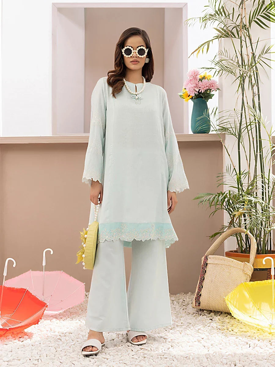 Salitex Women Embroidered Jacquard 2 Piece Suit SPL2PEC021 - Summer Collection