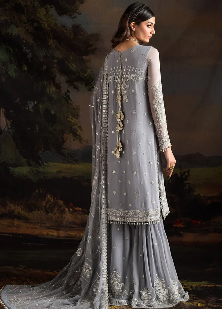 Rouge by Zarif Embroidered Chiffon Suits Unstitched 3 Piece ZR25UF ZRW 03 Adeline - Wedding Collection
