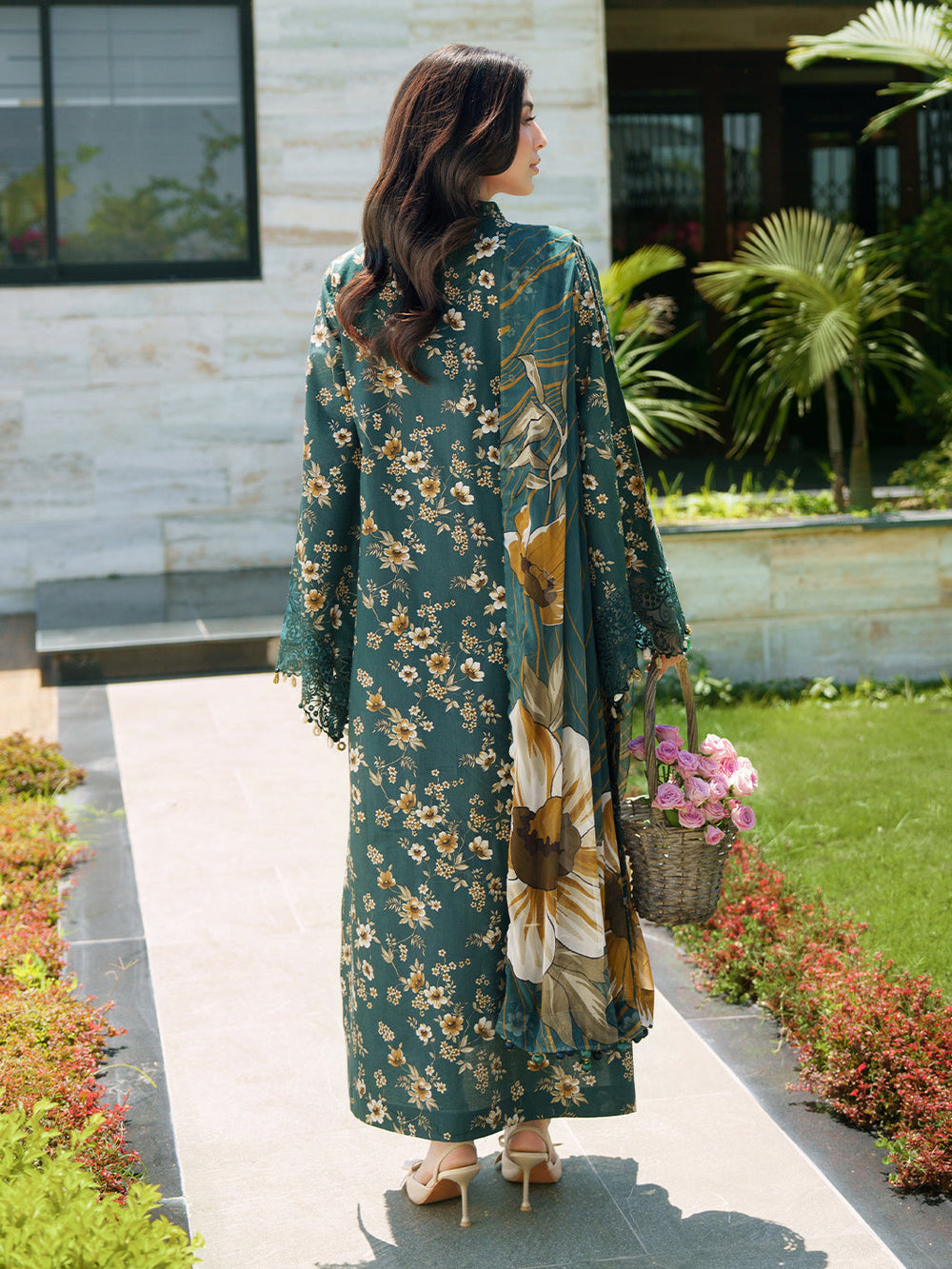 Sunset Muse by Izel Unstitched Embroidered Lawn 3 Piece Suit Solin - Eid Collection