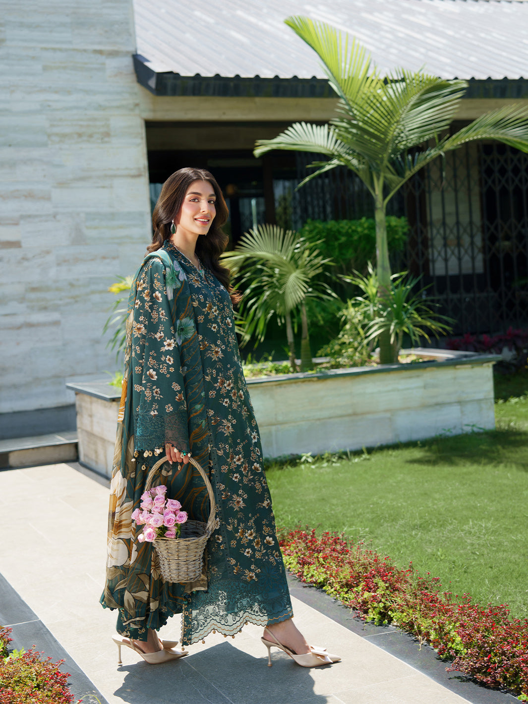 Sunset Muse by Izel Unstitched Embroidered Lawn 3 Piece Suit Solin - Eid Collection
