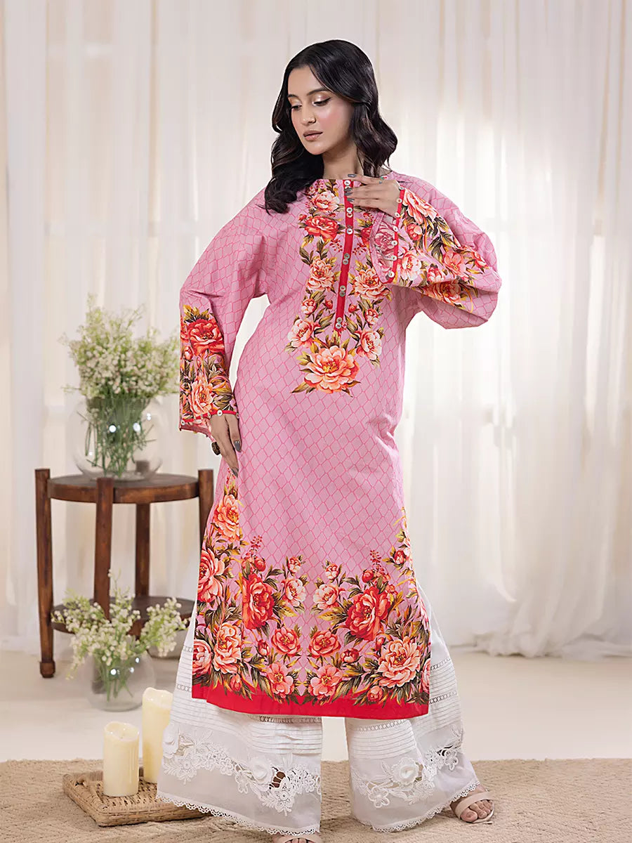 Salitex Women Printed Cross Hatch 1 Piece Shirt SPL1PBE079 - Summer Collection