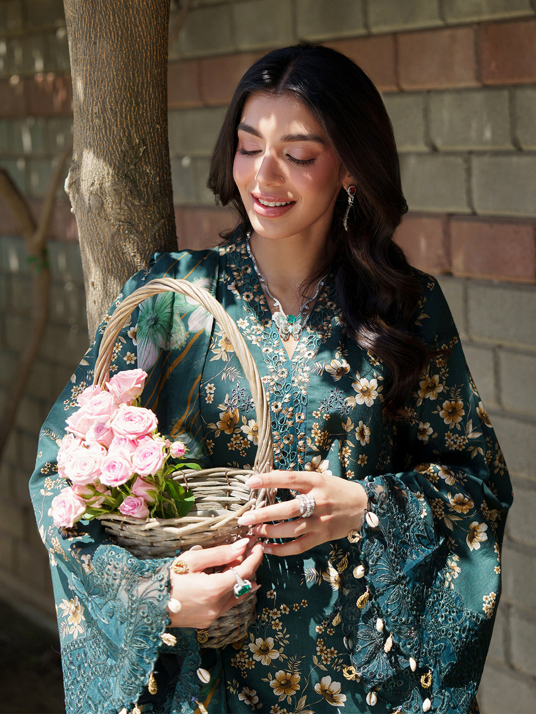Sunset Muse by Izel Unstitched Embroidered Lawn 3 Piece Suit Solin - Eid Collection