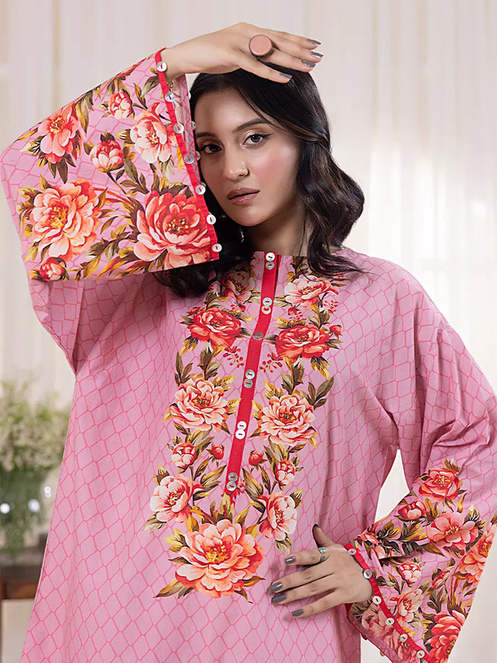 Salitex Women Printed Cross Hatch 1 Piece Shirt SPL1PBE079 - Summer Collection