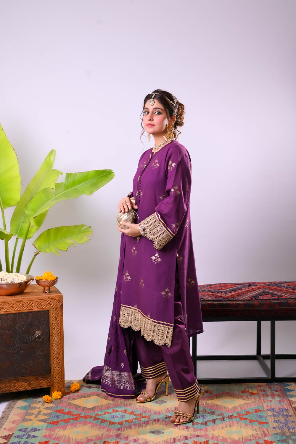 Senorita Women RTW Embroidered Jacquard 3 Piece Suit LBD-03341 Eid Collection