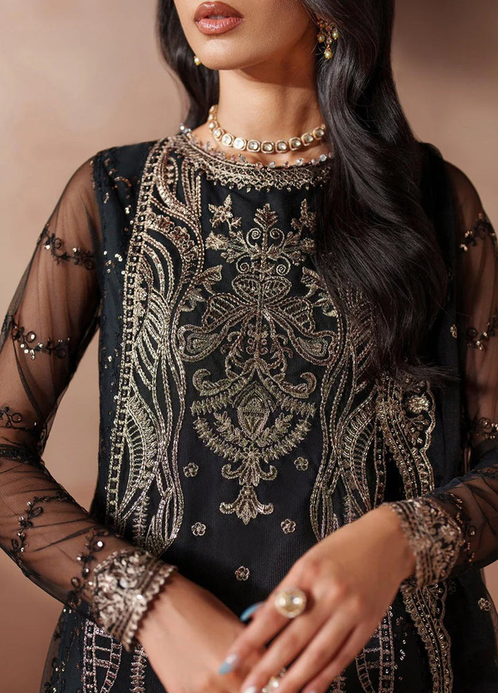 Mahrosh by Zarif Embroidered Net Suits Unstitched 3 Piece ZR25UF MUF-01 Ishaal - Formals Collection