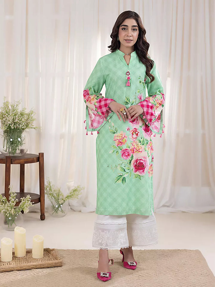 Salitex Women Printed Cross Hatch 1 Piece Shirt SPL1PBE078 - Summer Collection