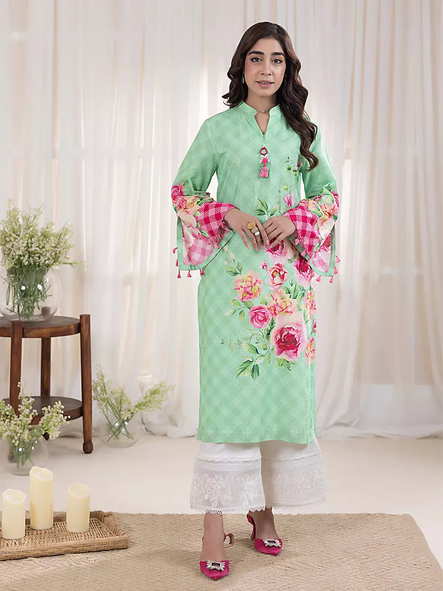 Salitex Women Printed Cross Hatch 1 Piece Shirt SPL1PBE078 - Summer Collection