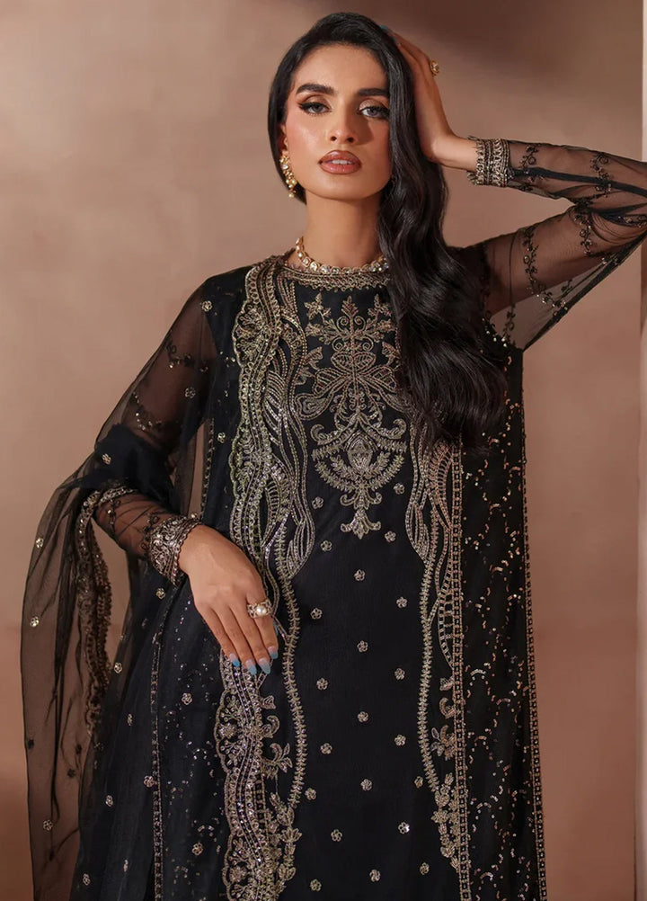 Mahrosh by Zarif Embroidered Net Suits Unstitched 3 Piece ZR25UF MUF-01 Ishaal - Formals Collection