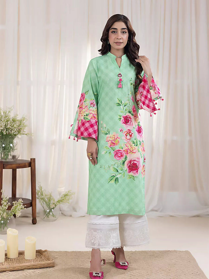 Salitex Women Printed Cross Hatch 1 Piece Shirt SPL1PBE078 - Summer Collection