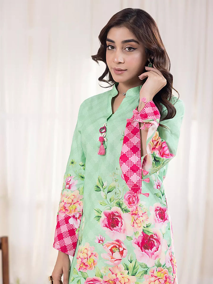 Salitex Women Printed Cross Hatch 1 Piece Shirt SPL1PBE078 - Summer Collection