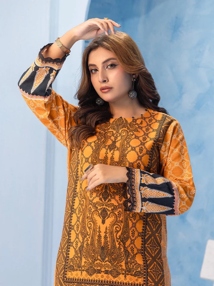 Salitex Women Printed Khaddar 2 Piece Suit WRTKBA24AL108 - Winter Collection