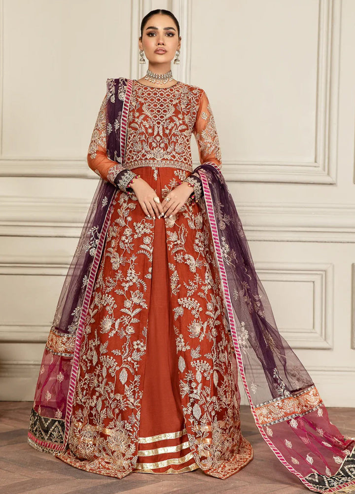 Mehroze By Zarif Embroidered  Suits Unstitched 3 Piece ZR25UF ZMF 02 AMBER - Luxury Collection