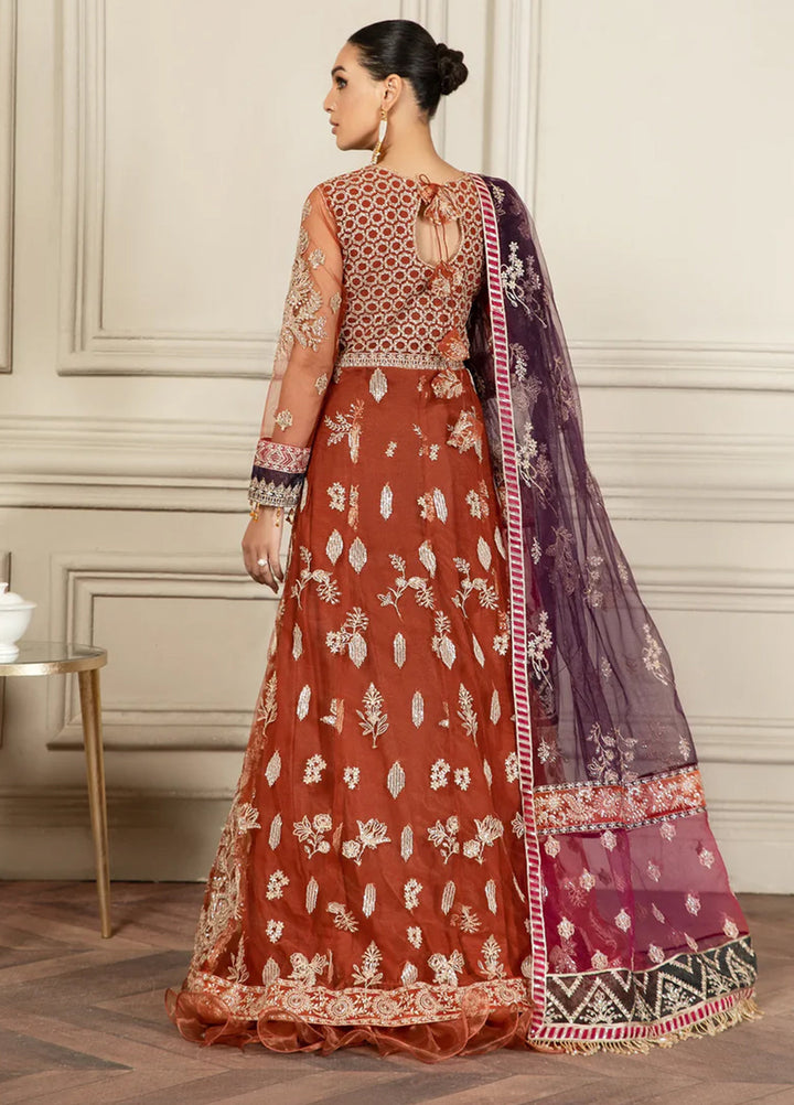Mehroze By Zarif Embroidered  Suits Unstitched 3 Piece ZR25UF ZMF 02 AMBER - Luxury Collection