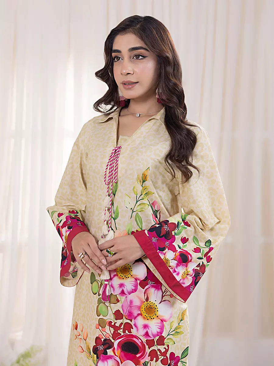 Salitex Women Printed Cross Hatch 1 Piece Shirt SPL1PBE077 - Summer Collection