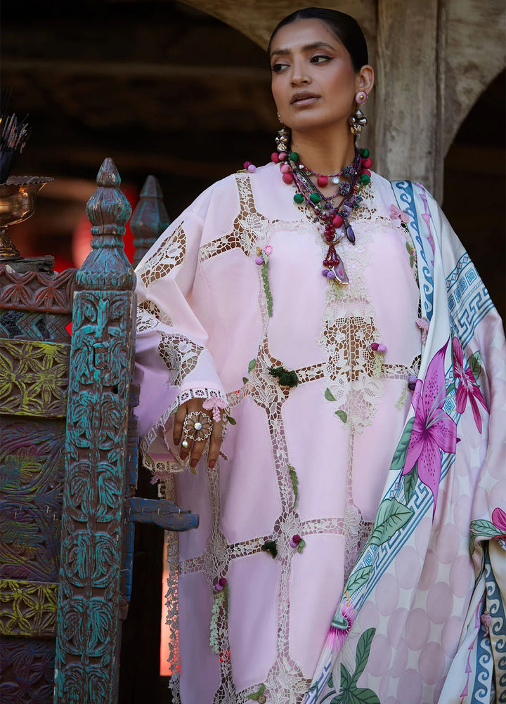 Kashmee Legacy by Elan Unstitched Embroidered Lawn 3 Piece Suit EL26ULKL Deodar EL26-11A - Festive Collection
