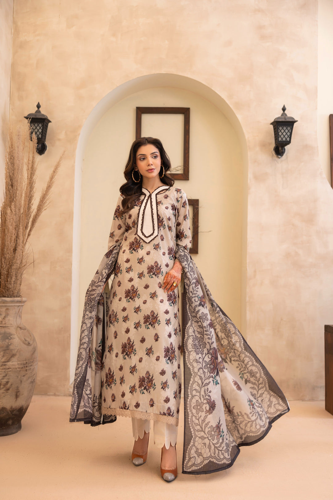 Printed Perfection by Waresha RTW Printed Lawn 3 Piece Suit Haseen Aura Festive Collection