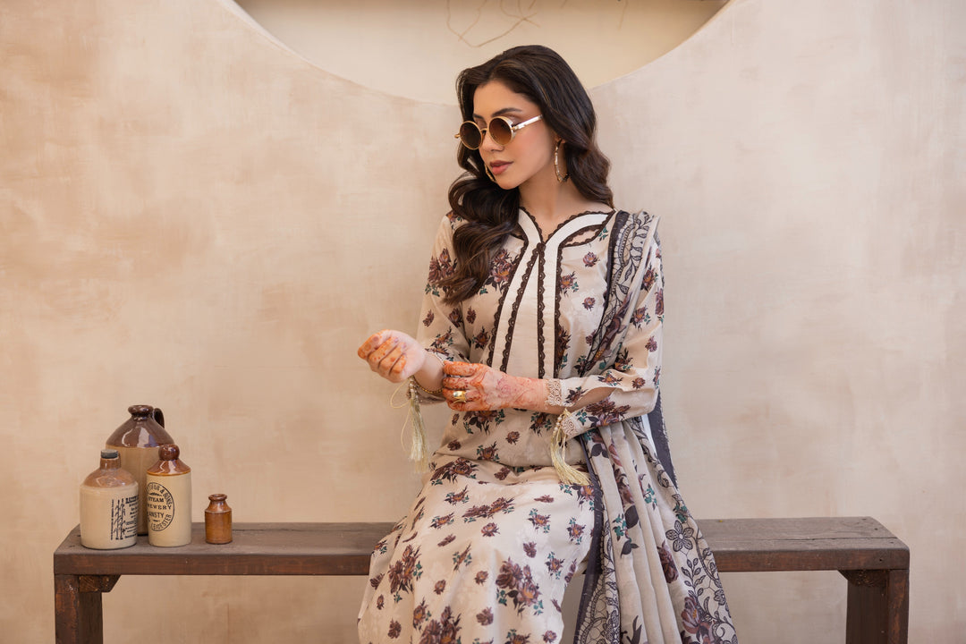 Printed Perfection by Waresha RTW Printed Lawn 3 Piece Suit Haseen Aura Festive Collection