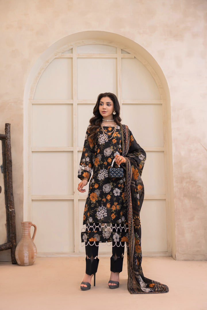 Printed Perfection by Waresha RTW Printed Lawn 3 Piece Suit Noor Mahal Festive Collection