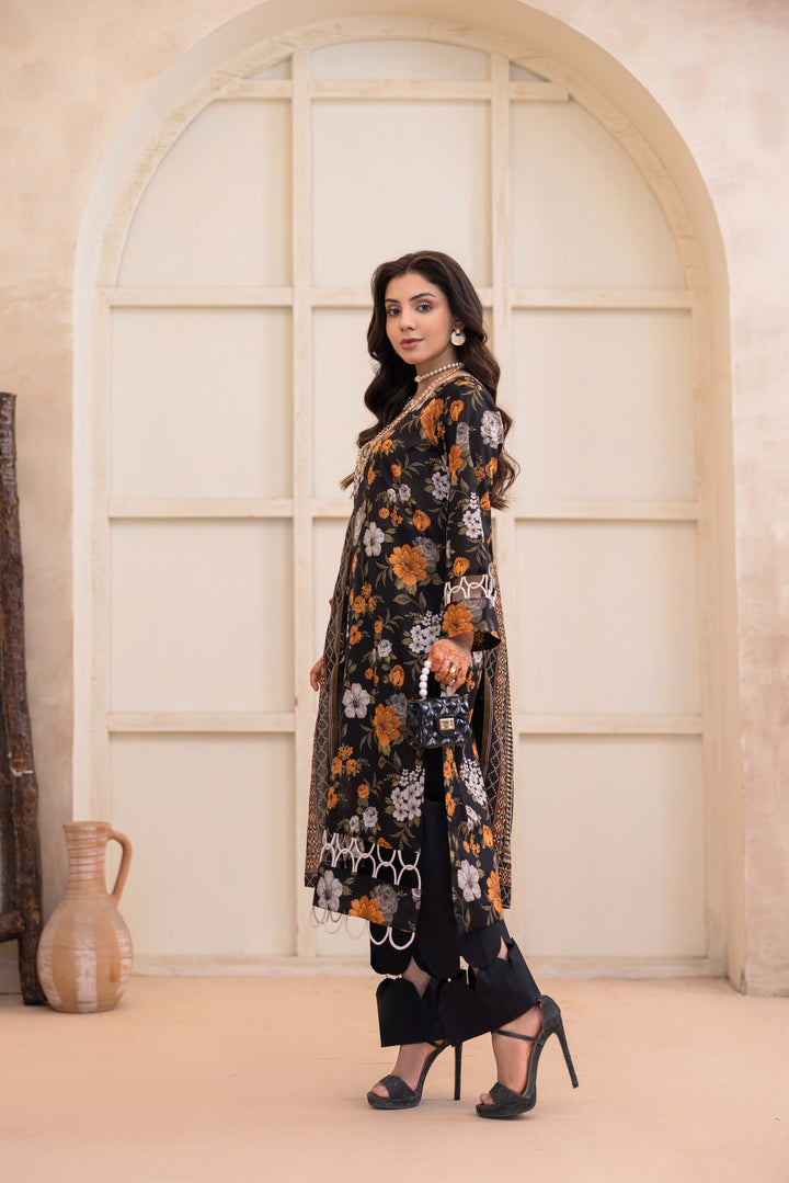 Printed Perfection by Waresha RTW Printed Lawn 3 Piece Suit Noor Mahal Festive Collection