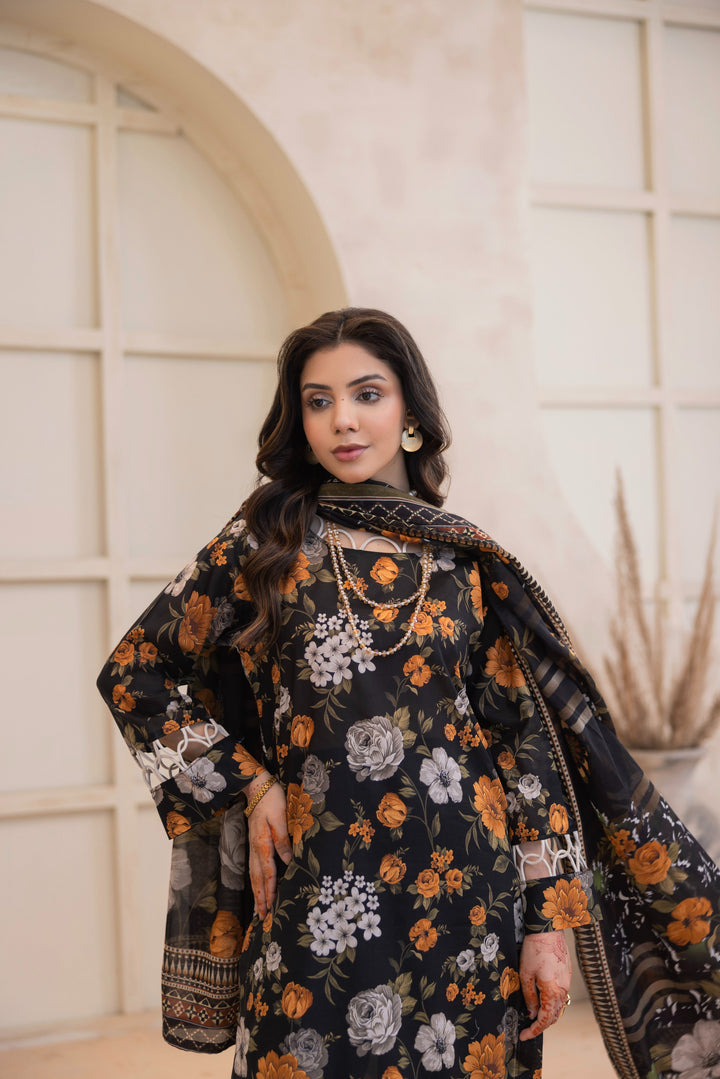 Printed Perfection by Waresha RTW Printed Lawn 3 Piece Suit Noor Mahal Festive Collection