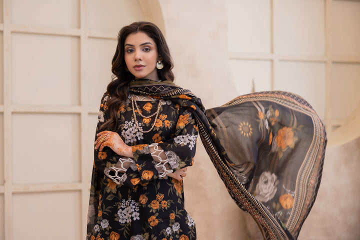 Printed Perfection by Waresha RTW Printed Lawn 3 Piece Suit Noor Mahal Festive Collection