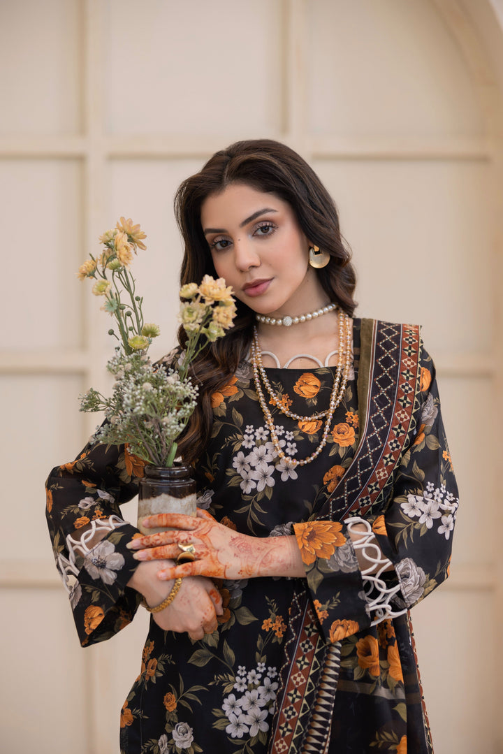 Printed Perfection by Waresha RTW Printed Lawn 3 Piece Suit Noor Mahal Festive Collection