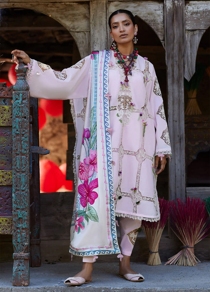 Kashmee Legacy by Elan Unstitched Embroidered Lawn 3 Piece Suit EL26ULKL Deodar EL26-11A - Festive Collection