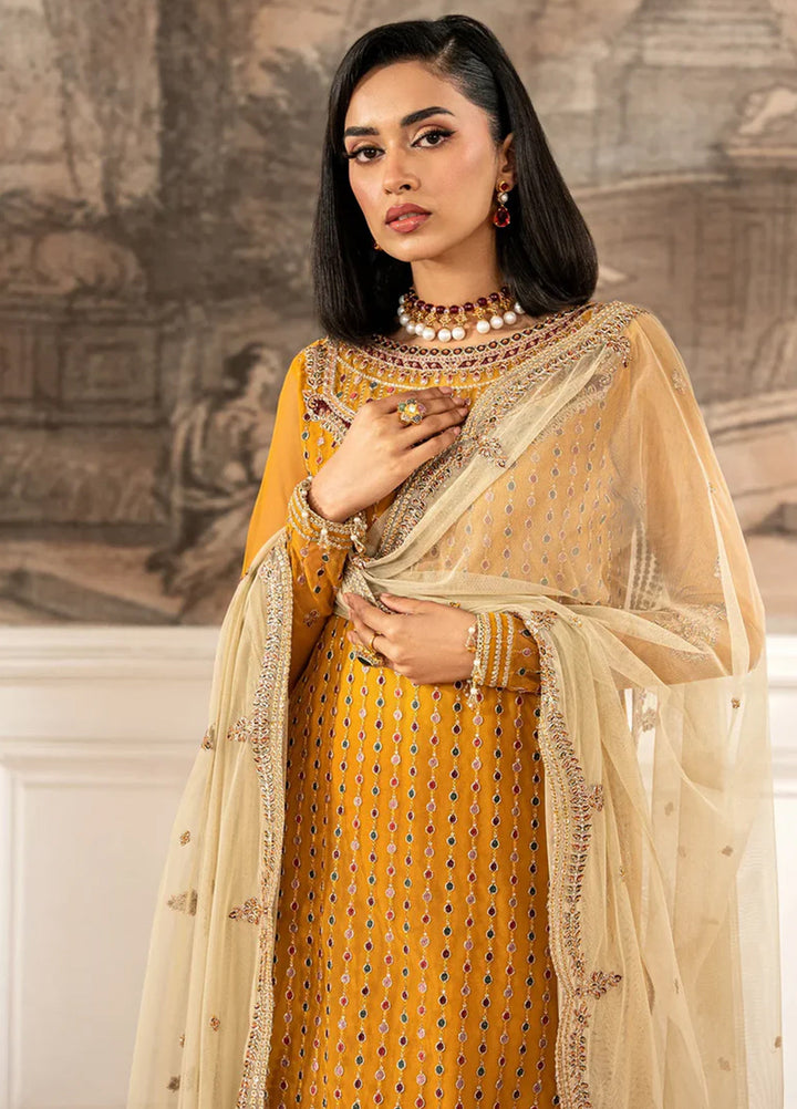 Zarif Embroidered Net Suit Unstitched 3 Piece ZR25UF ZFE-04 Eliza - Formals Collection